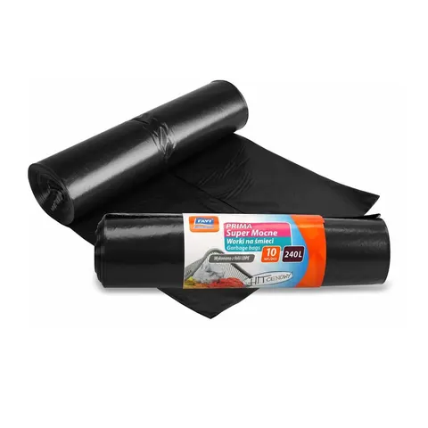 Ravi Worki na śmieci Prima 240 L LDPE czarne 10 szt.