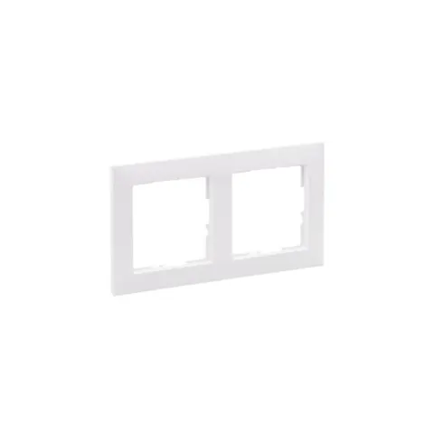 SUNO Ramka podwójna biała; 721502 LEGRAND