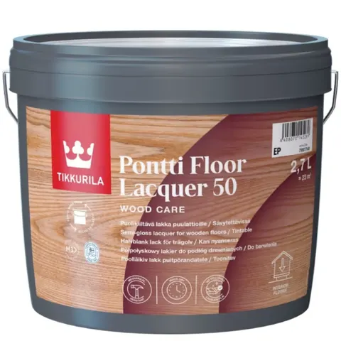 Tikkurila Pontti Floor Lacquer 50 Lakier do wnętrz 2,7 L
