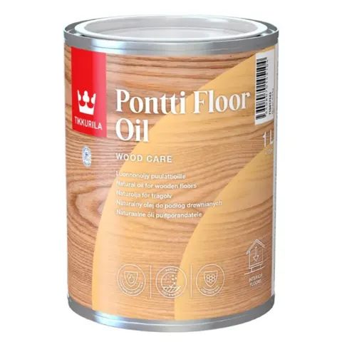 Tikkurila Pontti Floor Oil 1L bezbarwny olej do podłóg
