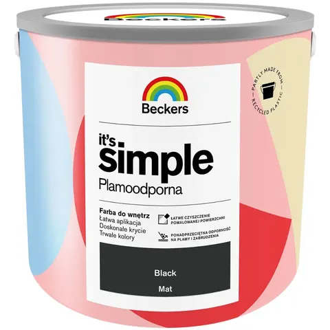 BECKERS Farba It's Simple Black 2,5L