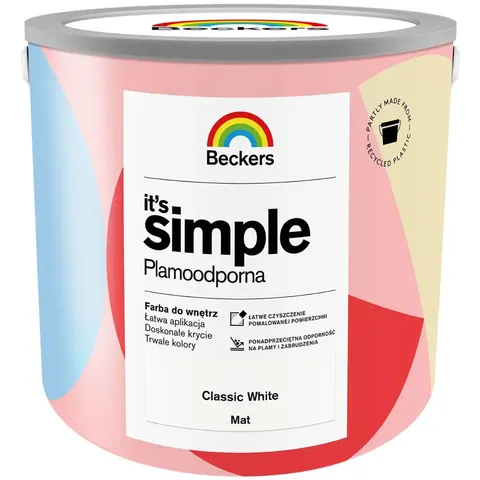 BECKERS Farba It's Simple Classic White 2,5L