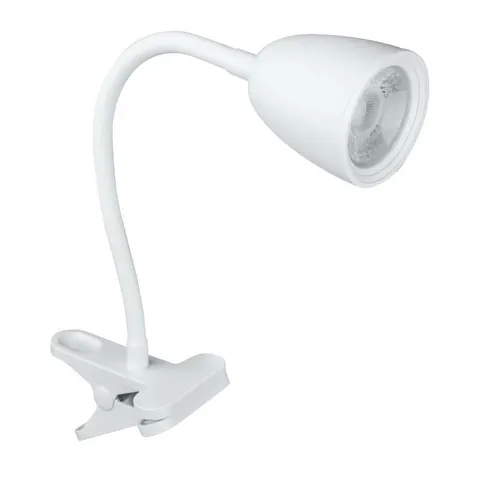 DPM Lampka biurkowa LED z klipsem, 4 W, 420 lm, 4000 K, biała