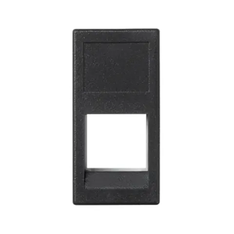 Plakietka teleinformatyczna K45 3M Volition OCK pojedyncza bez osłon płaska 45×22,5mm szary grafit