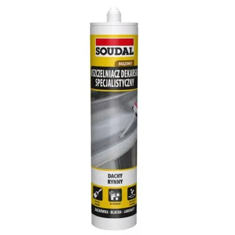 Soudal Specjalistyczny Uszczelniacz Dekarski Brązowy 280ml