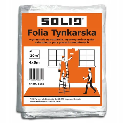 Solid Folia tynkarska LDPE 4 x 5 m