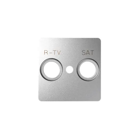 SIMON82 DETAIL Pokrywa do gniazd RTV-SAT; aluminium