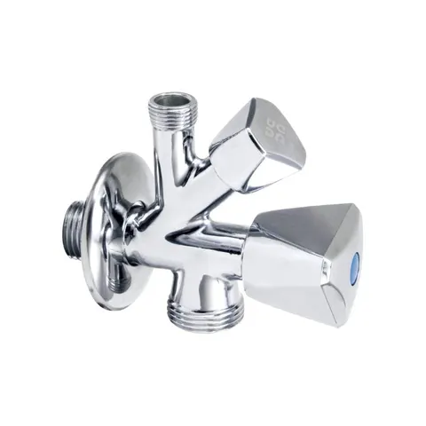 DEANTE Zawór kombinowany 1/2''-3/8''-3/4'' chrom VFA_K624