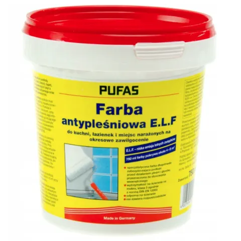 Pufas Farba antypleśniowa E.L.F. biała 0,75l