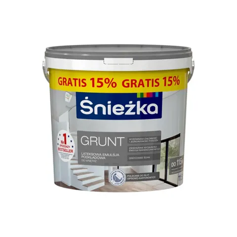 ŚNIEŻKA Emulsja lateksowa grunt biały 11,5L