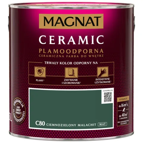MAGNAT Ceramic C80 Ciemnozielony Malachit 2,5L