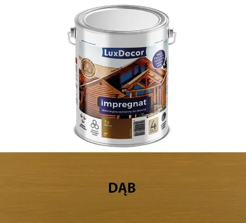 LUXDECOR Impregnat dekoracyjno-ochronny dąb 4,5L