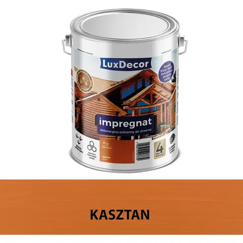 LUXDECOR Impregnat dekoracyjno-ochronny kasztan 2,7L