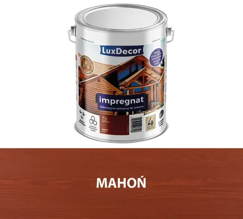LUXDECOR Impregnat dekoracyjno-ochronny mahoń 4,5L