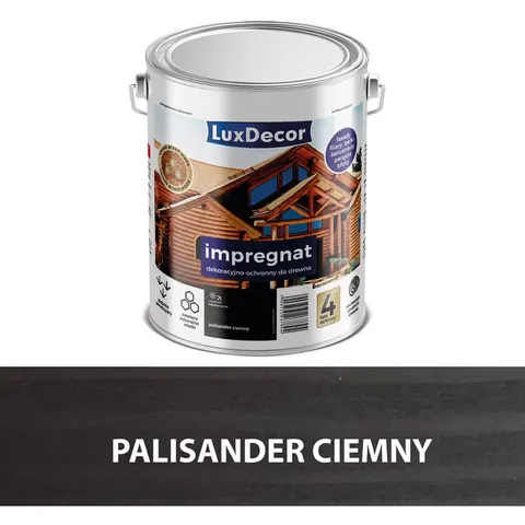 LUXDECOR Impregnat dekoracyjno-ochronny palisander ciemny 4,5L