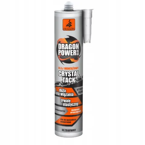 Dragon Power Crystal Tack klej montażowy bezbarwny 290ml