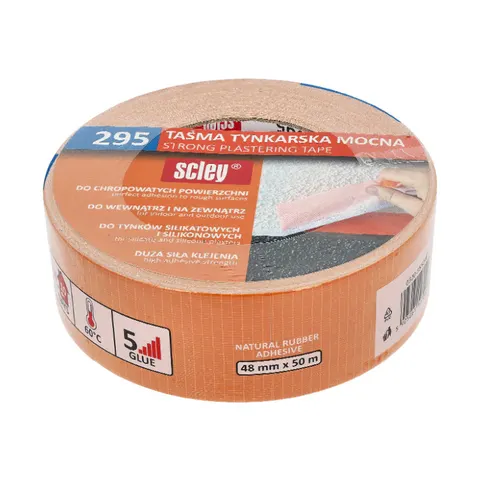 Scley Mocna Taśma Tynkarska Pomarańczowa 48mm x 50 m