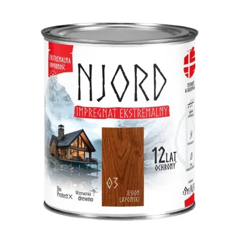 Impregnat ekstremalny do drewna Njord 2,5l jesion lapoński