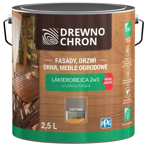 Drewnochron Lakierobejca 2w1 2,5l Patyna