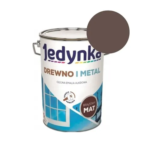 Emalia alkidowa Jedynka brązowy mat 5l