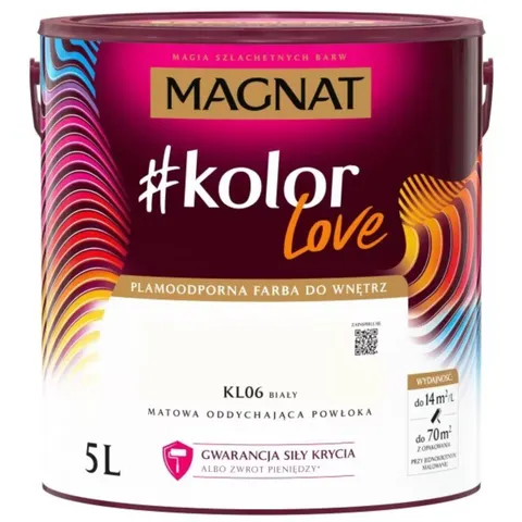 MAGNAT Farba #kolorLove KL06 biały 5L