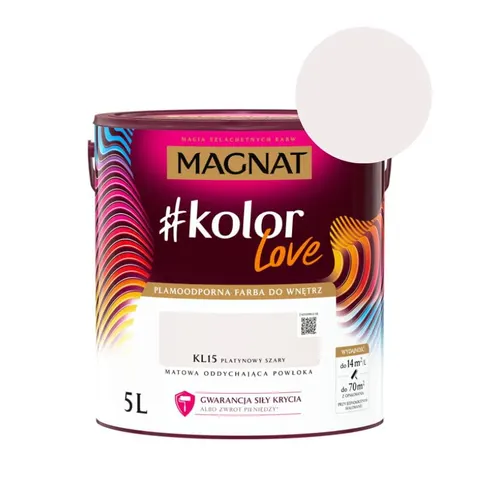 MAGNAT Farba #kolorLove KL15 platynowy szary 5L