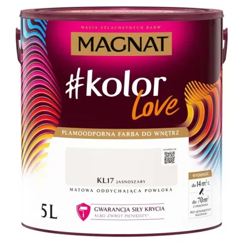 MAGNAT Farba #kolorLove KL17 jasnoszary 5L