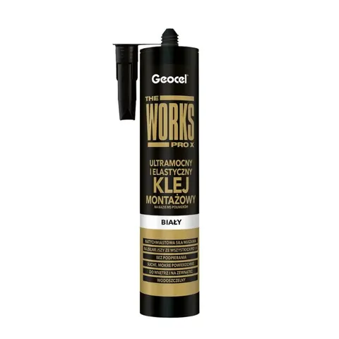 GEOCEL Klej montażowy The Works Pro X biały 280 ml