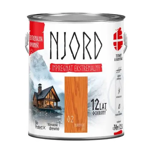 Impregnat ekstremalny do drewna Njord 0,75l nordycki cis