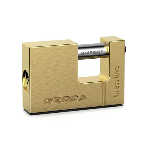GERDA Kłódka trzpieniowa BRASS LINE T50 mosiężna