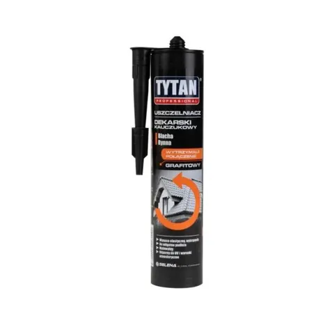 Uszczelniacz dekarski kauczukowy Tytan grafit 280 ml