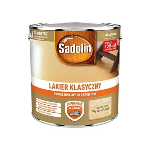 SADOLIN Lakier Klasyczny 2,5L wysoki połysk bezbarwny