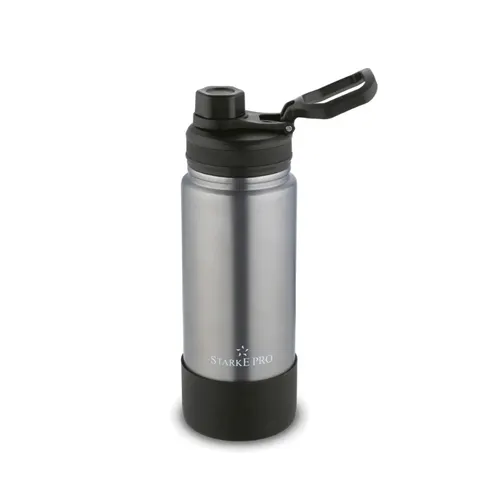 Starke Pro Butelka termiczna Lungo 600 ml srebrna
