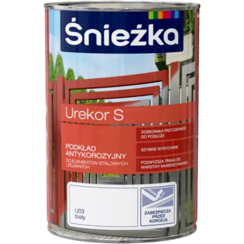 Śnieżka UREKOR 0,8l Podkład antykorozyjny BIAŁY
