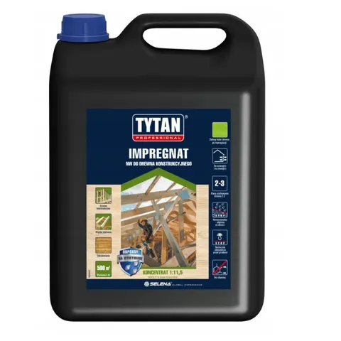 Impregnat do drewna konstrukcyjnego Tytan NW koncentrat 5l