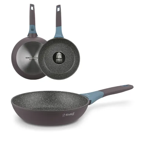 STARKE PRO Patelnia marmurowa Luxury Grey 24 cm