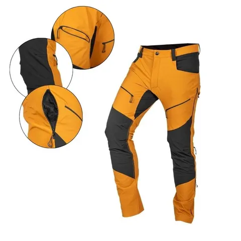 NEO TOOLS Spodnie robocze OUTDOOR, 4 way stretch, musztardowe, r. S