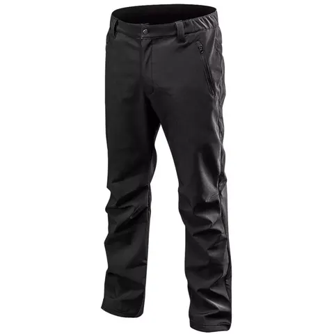 NEO TOOLS Ciepłe spodnie robocze Softshell , czarne, r. S