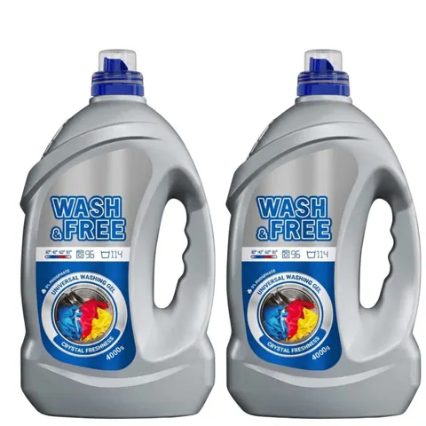 WASH&FREE Żel do prania UNIWERSALNY 114 prań 4000 g, pakiet 2 szt.