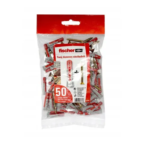 FISCHER Kołek z wkrętem DuoPower 6x30 mm 50 szt.