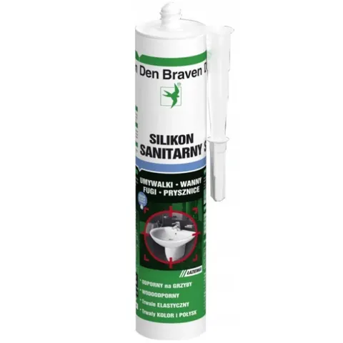 Den Braven Silikon Sanitarny Biały 280 ml