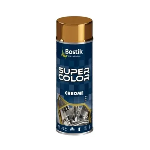 BOSTIK Lakier akrylowy Super Color Chrome złoty 400 ml