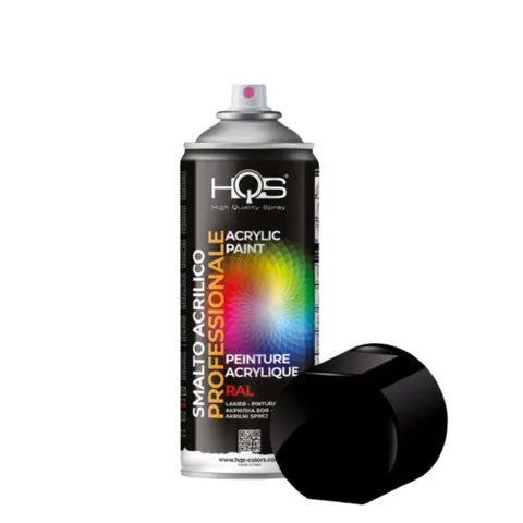 HQS Lakier Spray RAL 9005 czarny połysk 400 ml