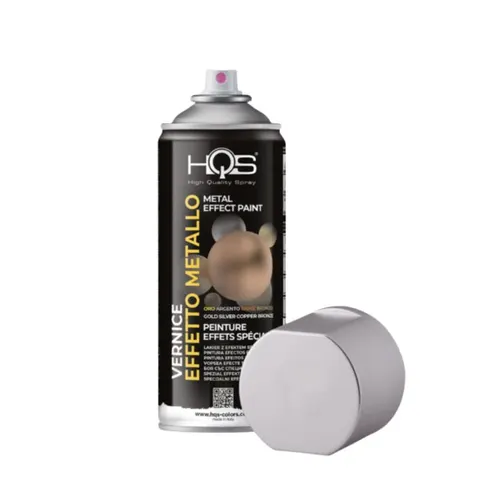 HQS Lakier Spray efekt metaliczny srebrny 400 ml