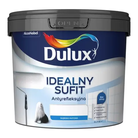 DULUX Idealny Sufit White 3L