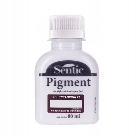 SENTIC Pigment do farb 80 ml Biel Tytanowa D27
