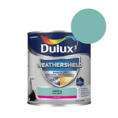 DULUX Emalia Weathershield do drewna, metalu i PCV 0,7L błękitny
