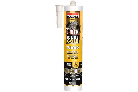 Soudal Klej T-rex gold Turbo Klej montażowy błyskawiczny 290ml