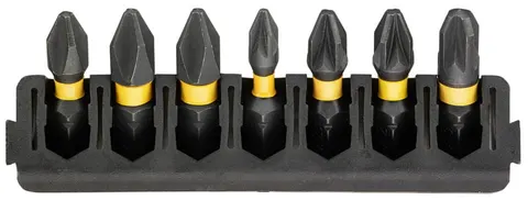 DT70809 DEWALT 7 szt. Bity PH/PZ 25mm TOUGHCASE FLEXTORQ