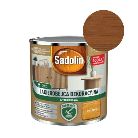 SADOLIN Lakierobejca dekoracyjna dąb jasny 0,2L